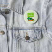 100% Vegetarier und stolz darauf Button (Beispiel)