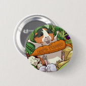 100% Veggie Happy Guinea Schweinefleisch mit Karot Button (Vorne & Hinten)