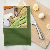 100% Veggie Happy Guinea Schweinefleisch mit Karot Geschirrtuch (Viertel Falte)