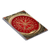 [100] Vegvisir - Viking Gold Magic Runic Compass Notizblock (Rechte Seite)