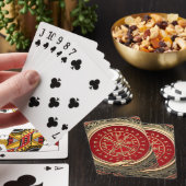[100] Vegvisir - Viking Gold Magic Runic Compass Spielkarten (In Situ)