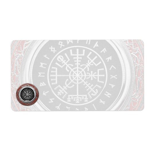 [100] Vegvisir - Viking Silver Magic Runic Compass (Vorne)