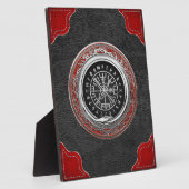 [100] Vegvisir - Viking Silver Magic Runic Compass Fotoplatte (Seite)