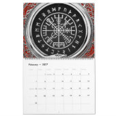 [100] Vegvisir - Viking Silver Magic Runic Compass Kalender (Feb 2027)