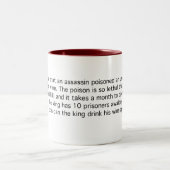 100 vergiftete Fässer Zweifarbige Tasse (Mittel)