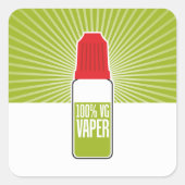 100 % VG QUADRATISCHER AUFKLEBER (Vorderseite)