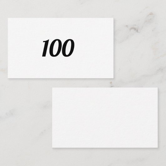 100 VISITENKARTE (Vorne/Hinten)