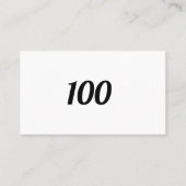 100 VISITENKARTE (Vorderseite)