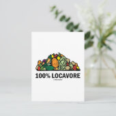 100 % Vorrat (Stück Gemüse) Postkarte (Stehend Vorderseite)