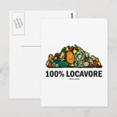 100 % Vorrat (Stück Gemüse) Postkarte (Vorne/Hinten)