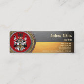 [100] Wappen-Teutonenkappe Mini Visitenkarte (Rückseite)