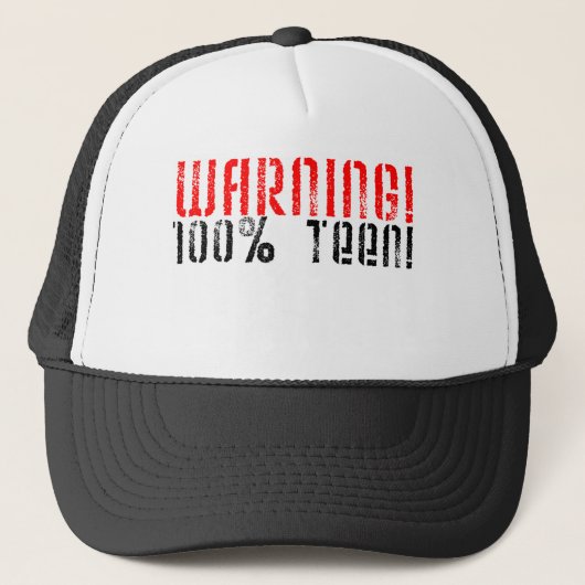 100% warnen jugendlich truckerkappe (Vorderseite)