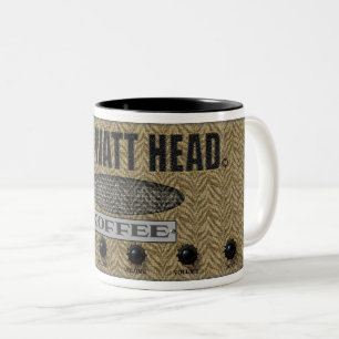 100 WATT HEAD (AMP) KAFFEE MARKE SPOOF ZWEIFARBIGE TASSE