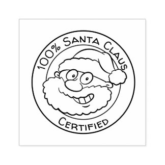 100% Weihnachtsmann zertifiziert Niedlichen Cartoo Gummistempel