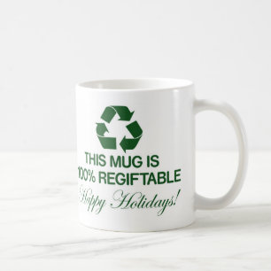 100% wieder verschenkbare Tasse