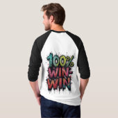 100% Win-Win Herren Basic 3/4 Sleeve Raglan T - Sh T-Shirt (Schwarz voll)