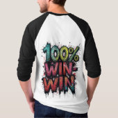 100% Win-Win Herren Basic 3/4 Sleeve Raglan T - Sh T-Shirt (Rückseite)