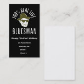 100% wirkliche Livebluesman-Visitenkarten Visitenkarte (Vorne/Hinten)