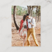 100 x Budget FOTO Hochzeitseinladungen mit ENVL. Hinweiskarte (Rückseite)