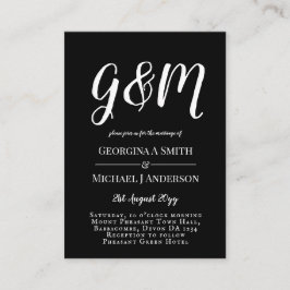 100 x Budget FOTO Hochzeitseinladungen mit ENVL. Hinweiskarte