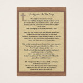 100 x Fußspuren in den Sand-Gebet-Karten (Vorderseite)