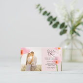 100 x MINI Foto Hochzeit Einladung QR Code Details (Stehend Vorderseite)