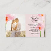 100 x MINI Foto Hochzeit Einladung QR Code Details (Vorderseite)