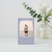 100 x Minimalistisches FOTO Einladung Hochzeit Det (Stehend Vorderseite)