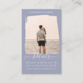 100 x Minimalistisches FOTO Einladung Hochzeit Det (Vorderseite)