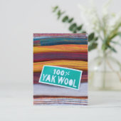 100 % Yak Wool Postkarte (Stehend Vorderseite)