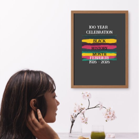 100 year celebration black history month 2026 poster