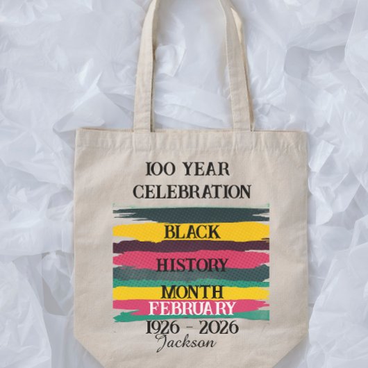 100 year celebration black history month 2026 tragetasche