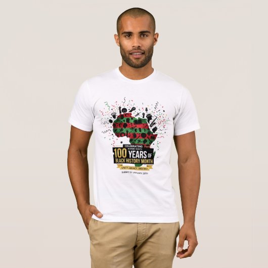 100 Years Celebration Black History Africa Tee (Vorne ganz)