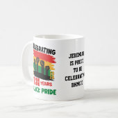 100 Years Souvenir Centennial Black History Month Kaffeetasse (Vorderseite Links)