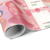 100 Yuan chinesisches Geld-Packpapier Geschenkpapier (Rolleneckpunkt)