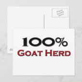 100 % Ziegenherde Postkarte (Vorne/Hinten)