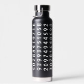 100 Ziffern des Pi Pattern Math Lovers Individuell Trinkflasche (Rechts)