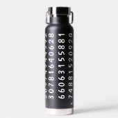 100 Ziffern des Pi Pattern Math Lovers Individuell Trinkflasche (Vorne)