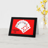 100 zu drehen ist ein großes Geschäft! Geburtskart Karte (Gelbe Blume)