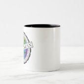 100% Zufriedenheit garantiert Lesben Pride Regenbo Zweifarbige Tasse (Mittel)