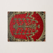 [100] Zwei Gold Ninurtas mit Baum des Lebens Puzzle (Horizontal)