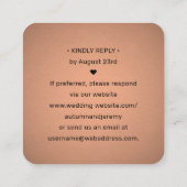 100er Packung QR-UAWG-Imitate Kupferfolie Quadratische Visitenkarte (Rückseite)