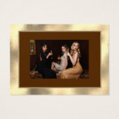 100Frohe Weihnachten Glück Neujahr Gold Foto Brown (Rückseite)