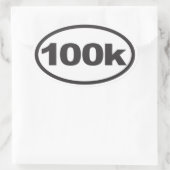 100K Ultra Oval Running Decal Ovaler Aufkleber (Tasche)