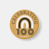 100th Anniversary Modern Design Magnet (Vorne)