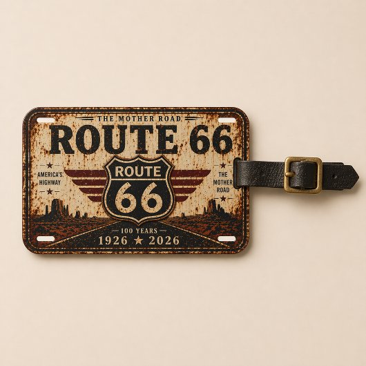 100th Anniversary Mother Road 66 Gepäckanhänger