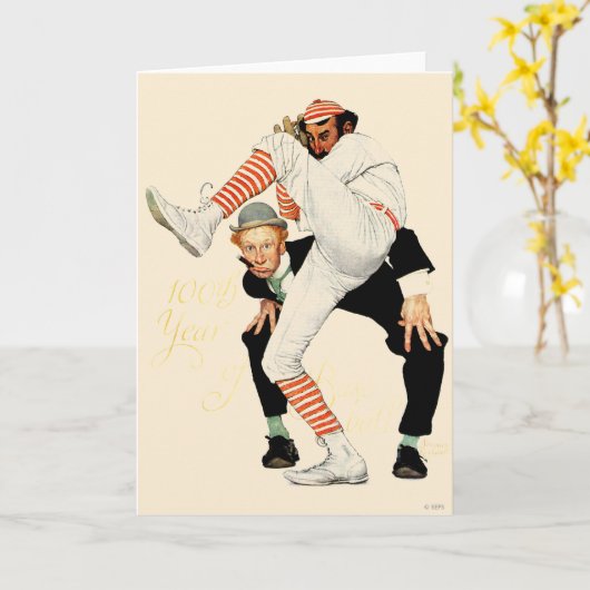 100th Anniversary of Baseball Karte (Gelbe Blume)