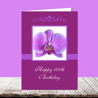100th Birthday Card Karte