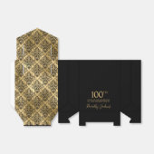 100th Birthday Gold Damask Thank You Geschenkschachtel (Ungefaltet)