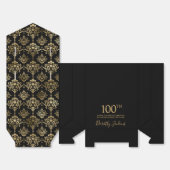 100th Birthday Gold Elegant Thank You Geschenkschachtel (Ungefaltet)